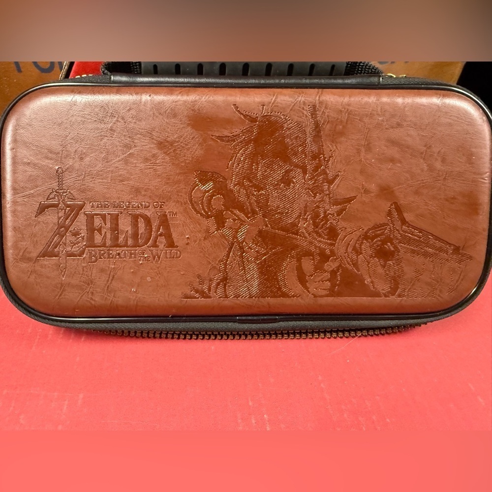 Nintendo Brown Handheld Console Case Zelda Design